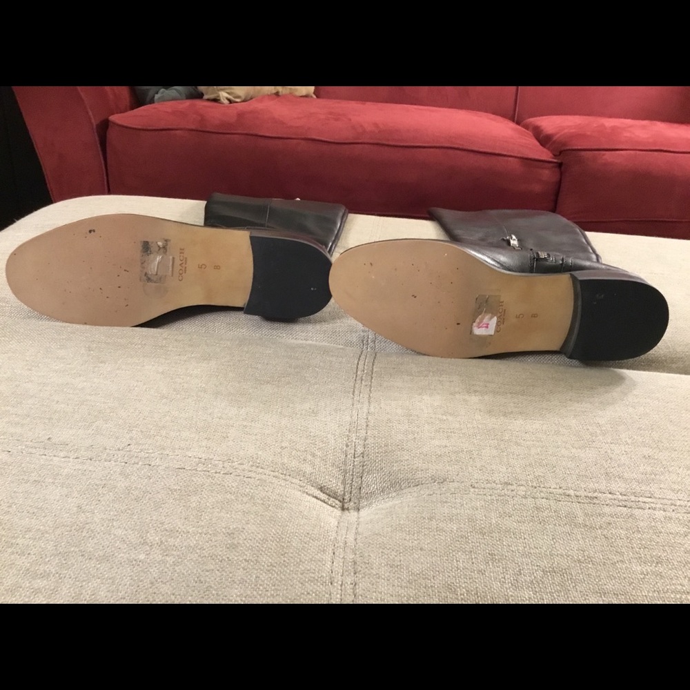 Authentic Coach Leather Boots - Picture 3 of 4